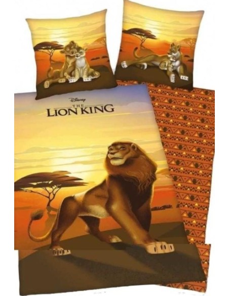 Parure de lit Roi Lion 140x200 + 63x63 cm