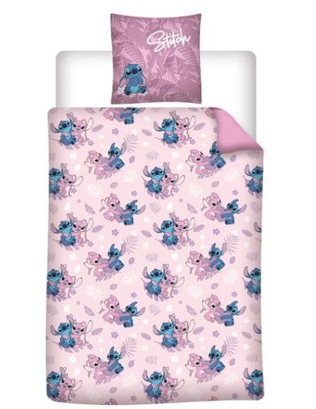 Parure de lit Stitch flanelle 1 personne (140x200cm)