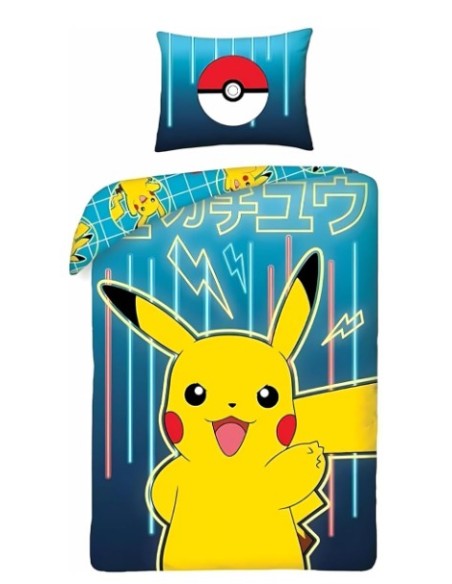 Parure de lit Pokemon1 personne (140x200 cm)