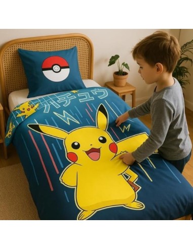 Parure de lit Pokemon1 personne (140x200 cm)