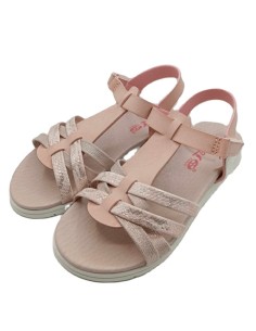 Nu pied fille rose