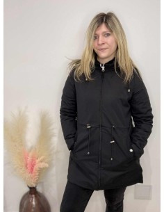 Manteau femme réversible noir du S au 3XL