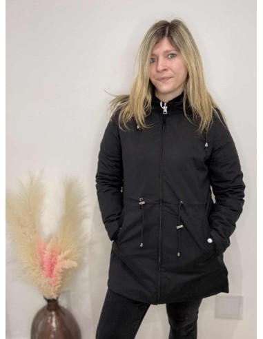 Manteau femme réversible noir du S au 3XL