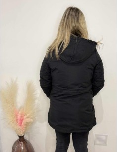 Manteau femme réversible noir du S au 3XL 2