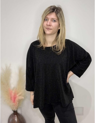 Haut grande taille pailleté femme
