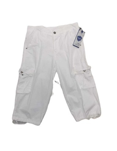 Pantacourt  cargo homme blanc