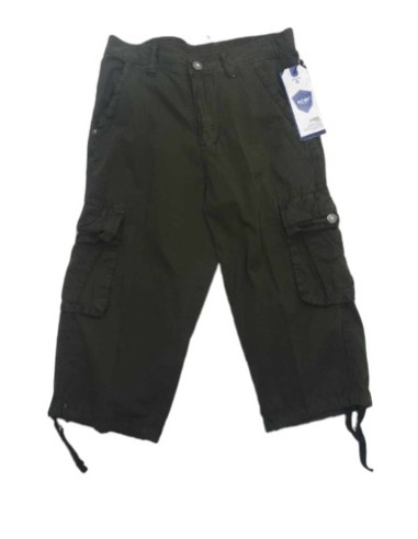 Pantacourt cargo homme kaki