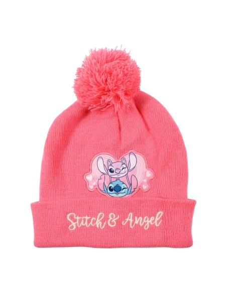 Ensemble bonnet gants cache cou Stitch rose